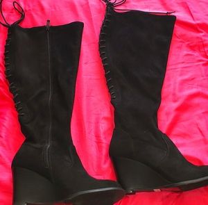 Knee high wide torrid boots